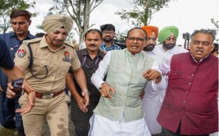 केंद्रीय कृषि मंत्री श्री शिवराज सिंह चौहान ने पंजाब के बाढ़ प्रभावित इलाकों का दौरा किया