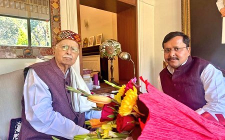 नितिन नबीन ने लाल कृष्ण आडवाणी से की मुलाकात
